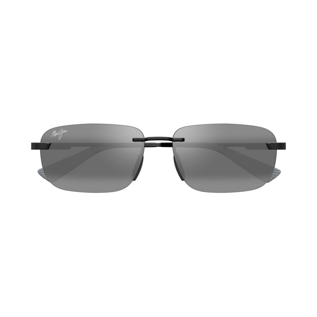 Maui Jim Lanakila Rimless Rectangular Sunglasses With Adjustable Nose Pads