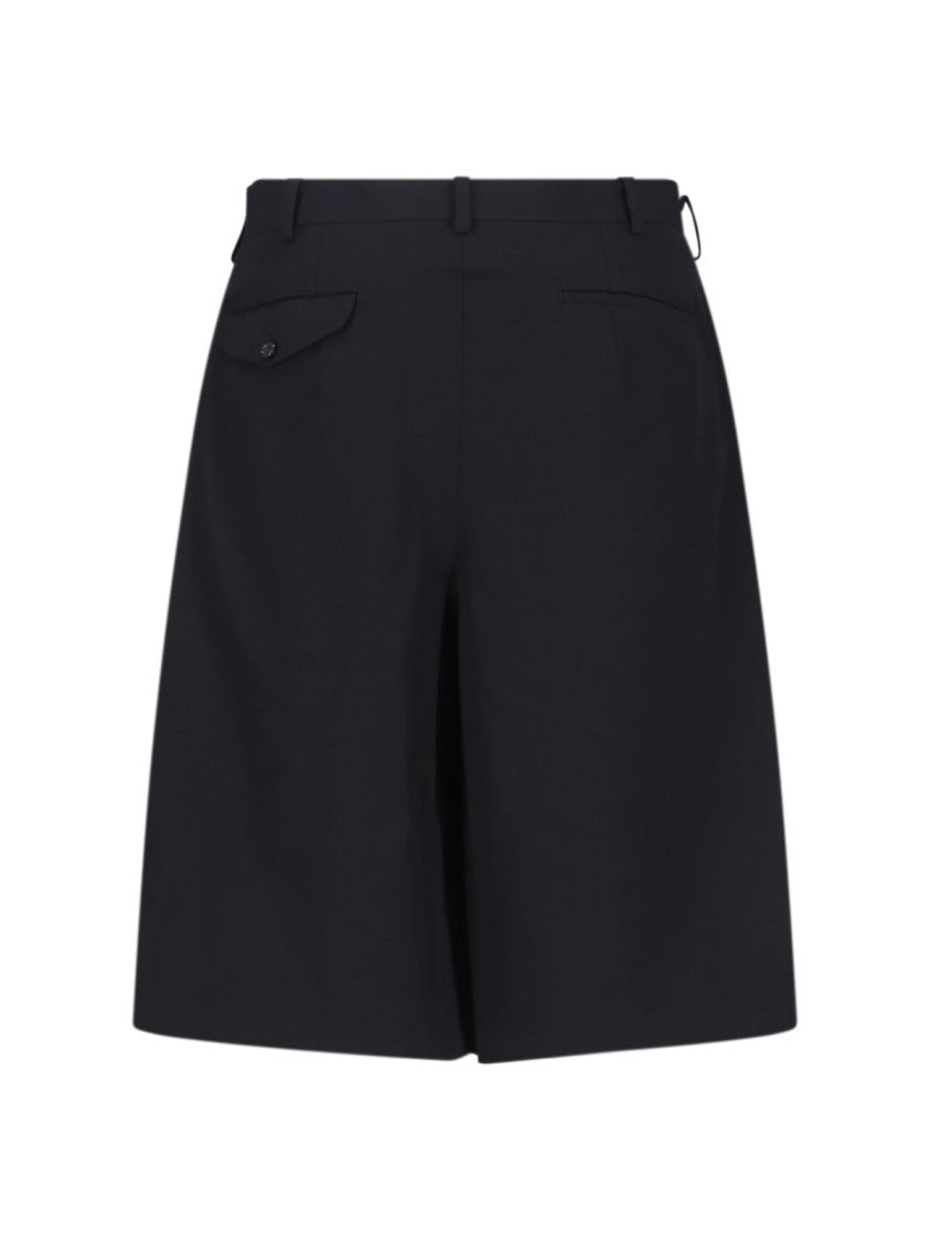 Comme Des Garçons Wool Shorts – Black