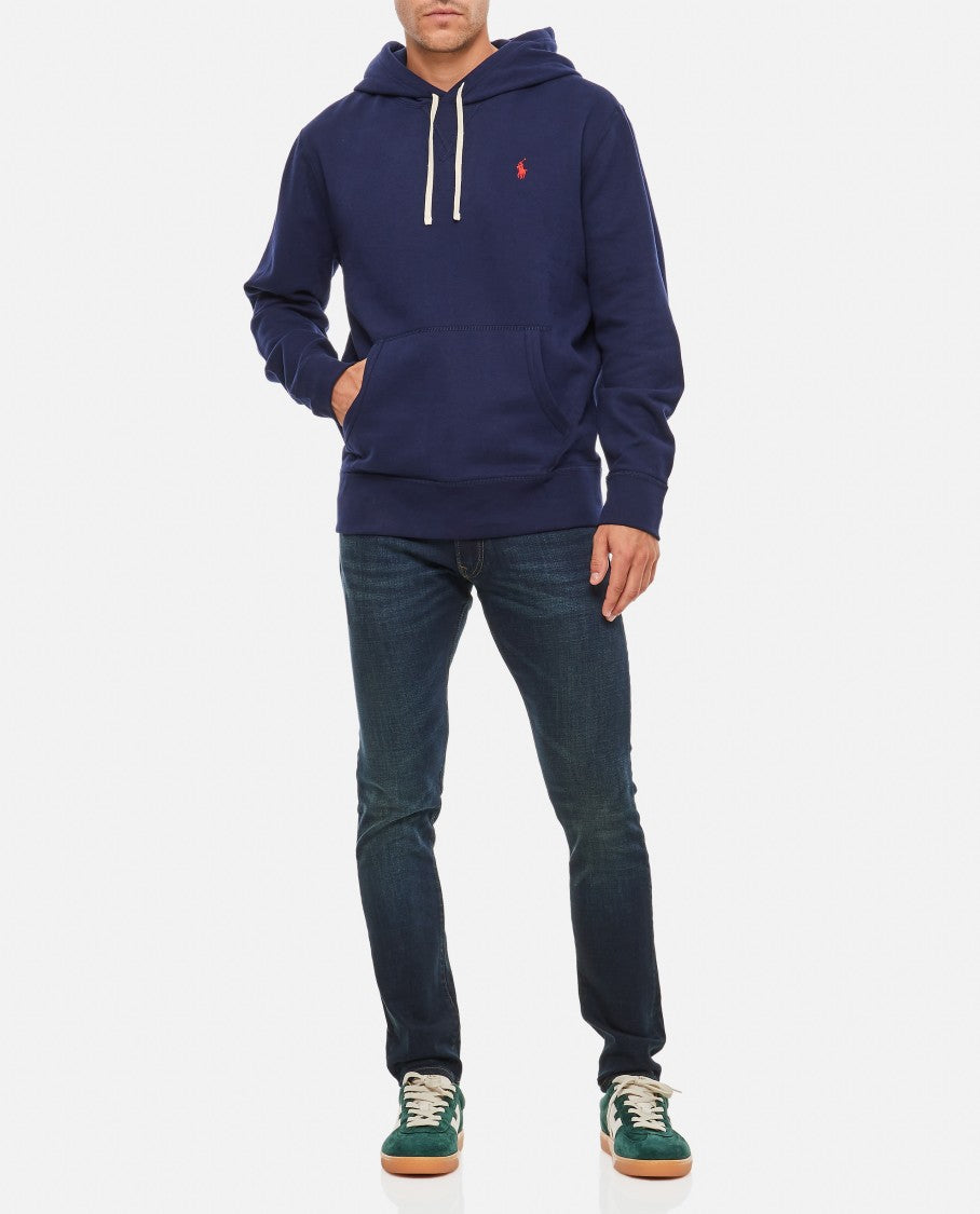Polo Ralph Lauren Drawstring Hood Sweatshirt With V-Shaped Insert