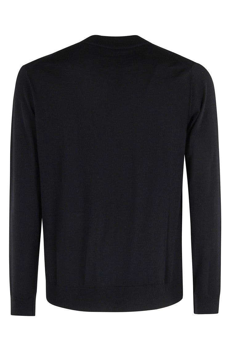 Paolo Pecora Timeless V-Neck Cardigan In 100% Virgin Wool