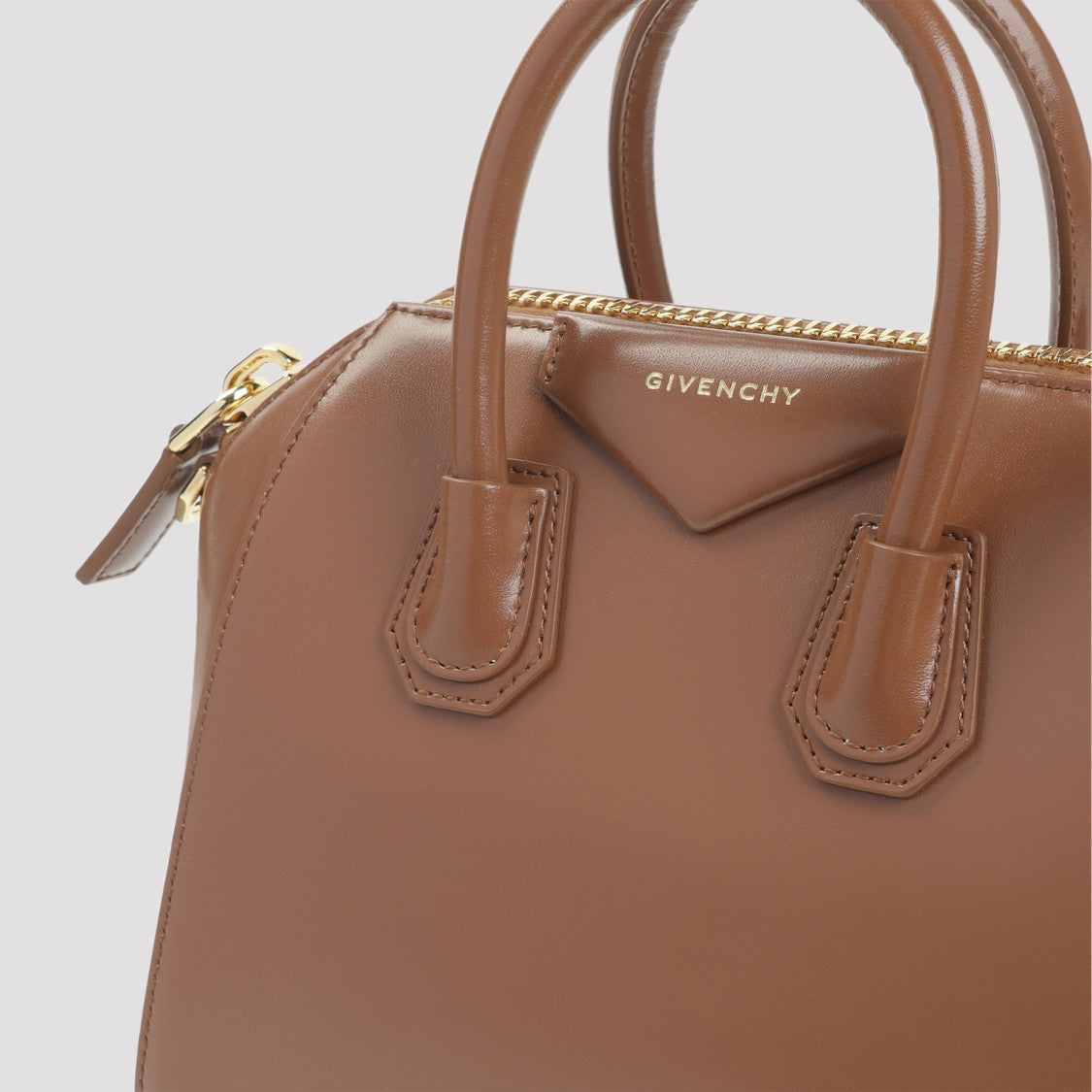 Givenchy Antigona Mini Brown Calf Leather Handbag