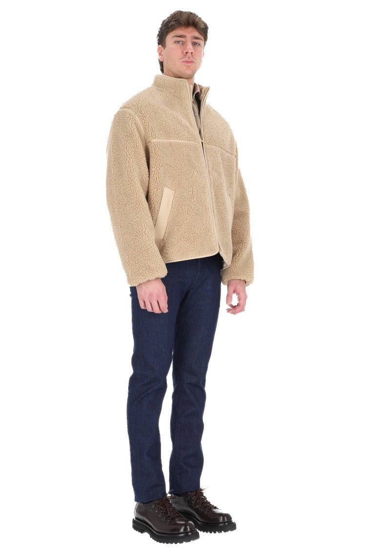 Maison Kitsuné Oversized Teddy Bomber Jacket