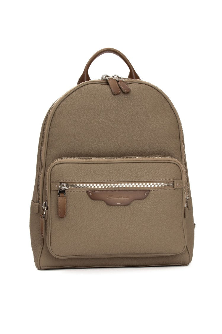Santoni Bottalato Leather Backpack