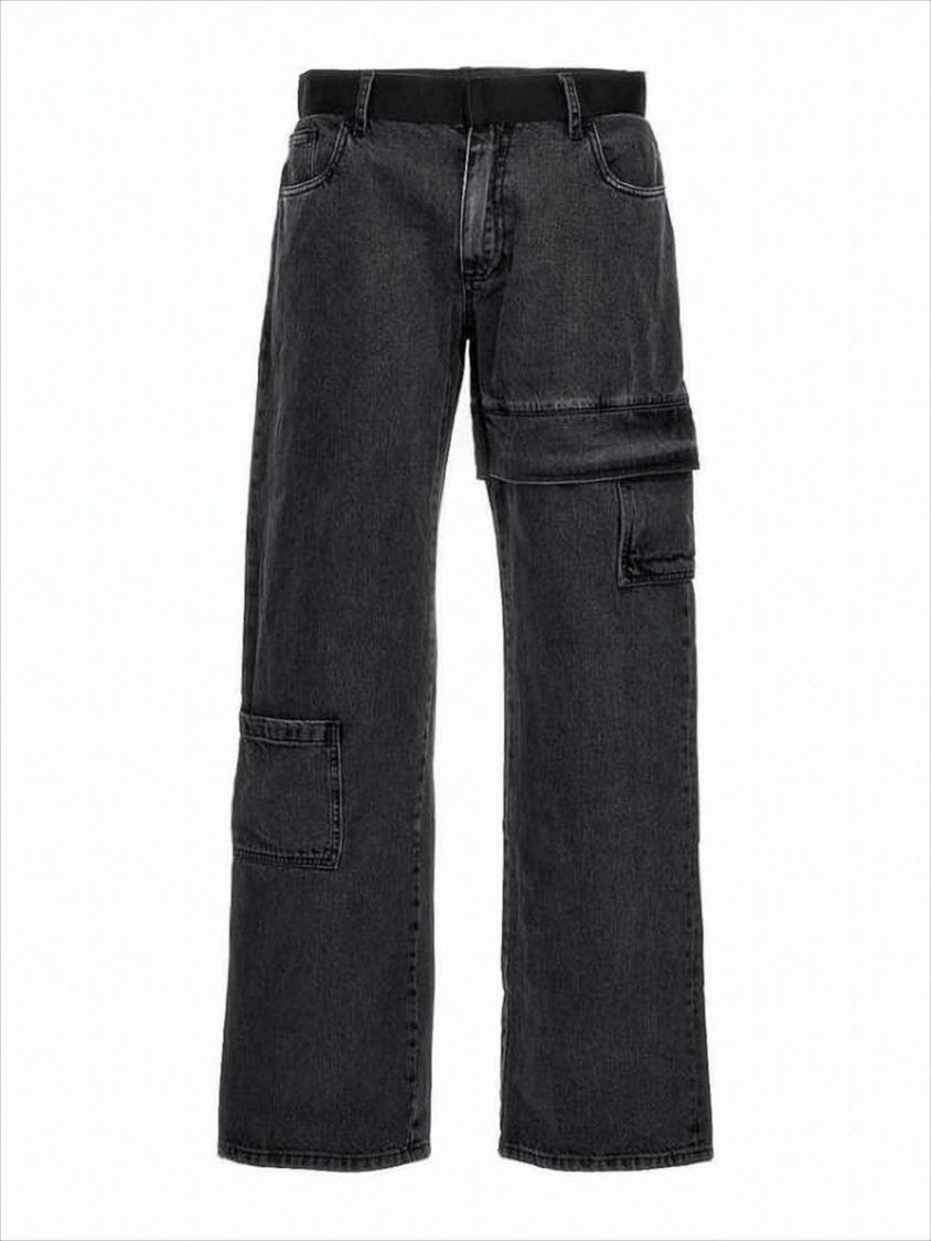 1017 Alyx 9Sm Washed Black Straight-Leg Denim Pants