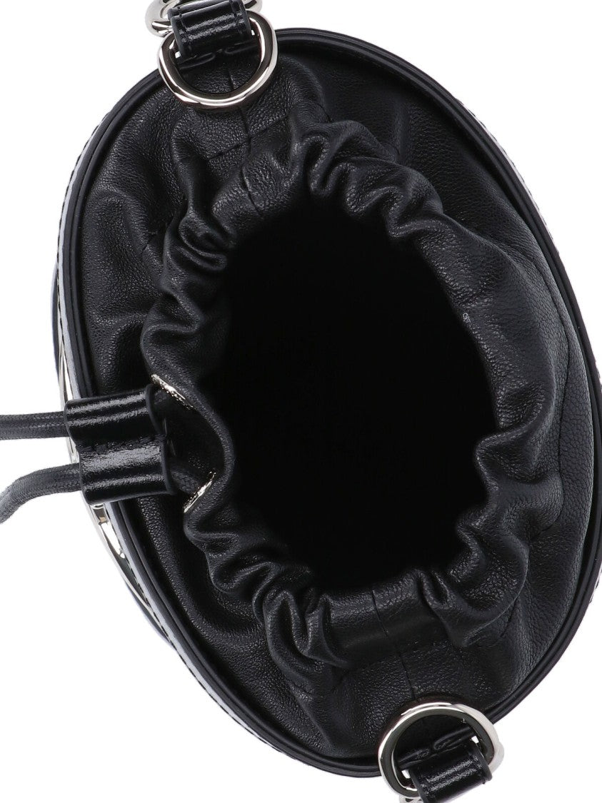 Vivienne Westwood Structured Bucket Bag With Drawstring Closure