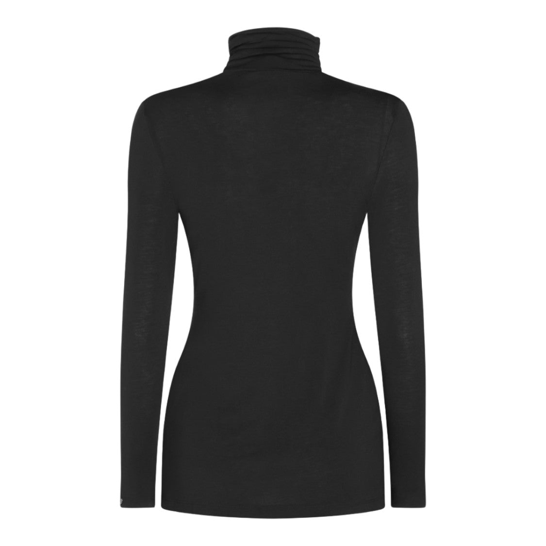 Nissa Ruched V-Panel Fitted Long-Sleeve Top