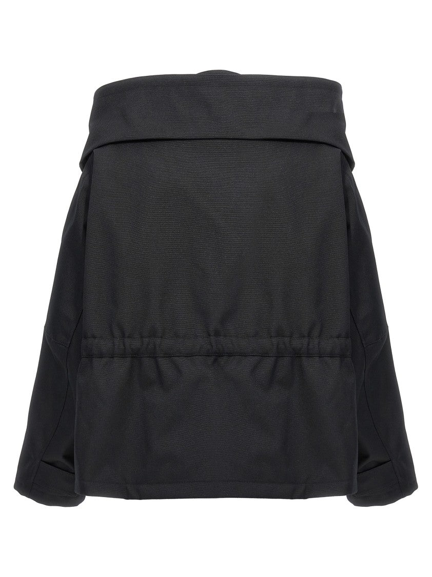 Balenciaga Canvas Oversized Jacket With Quilted Lining And Adjustable Waist