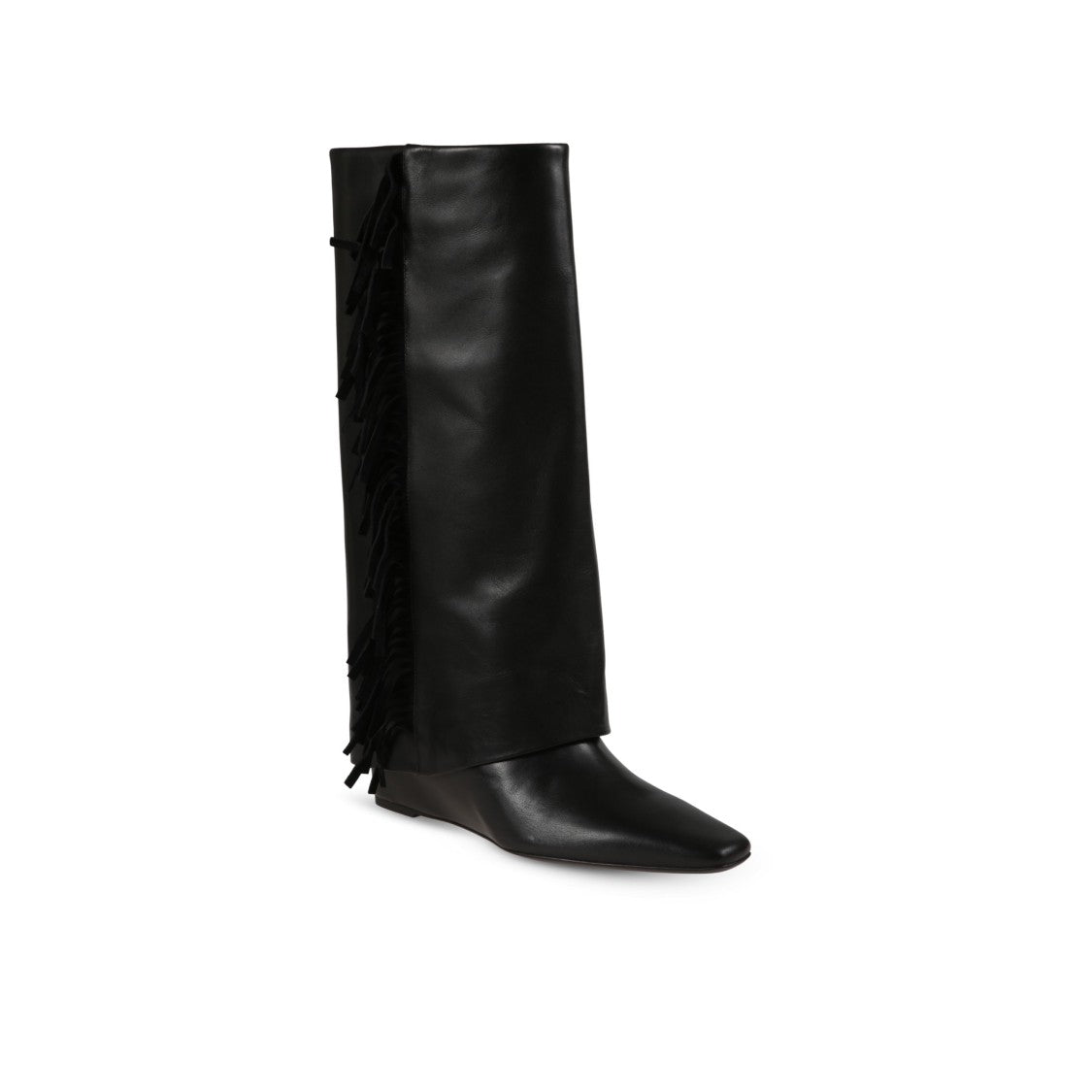 Simkhai Quinn Leather Fringe Boot With Pointed Toe