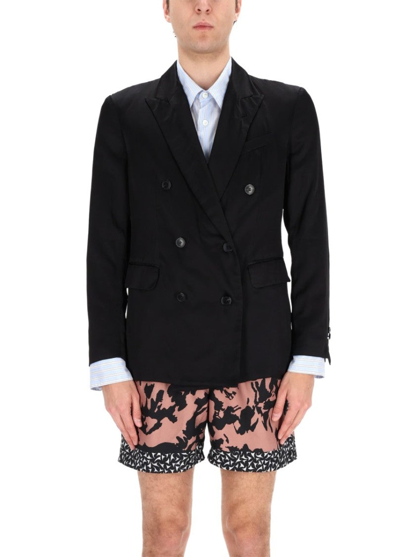 Dries Van Noten Balto Viscose-Blend Double-Breasted Blazer