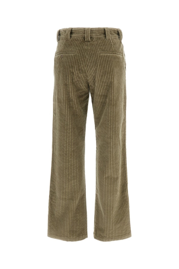 Meta Campania Beige Liliane High-Waisted Cotton Corduroy Straight-Leg Pants