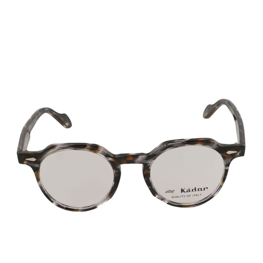 Kador Amadeus Tortoiseshell-Patterned Round Eyeglasses With Keyhole Bridge