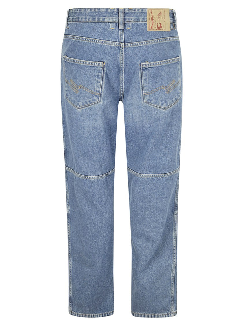 Martine Rose Straight Leg Jeans With Reversible Pockets