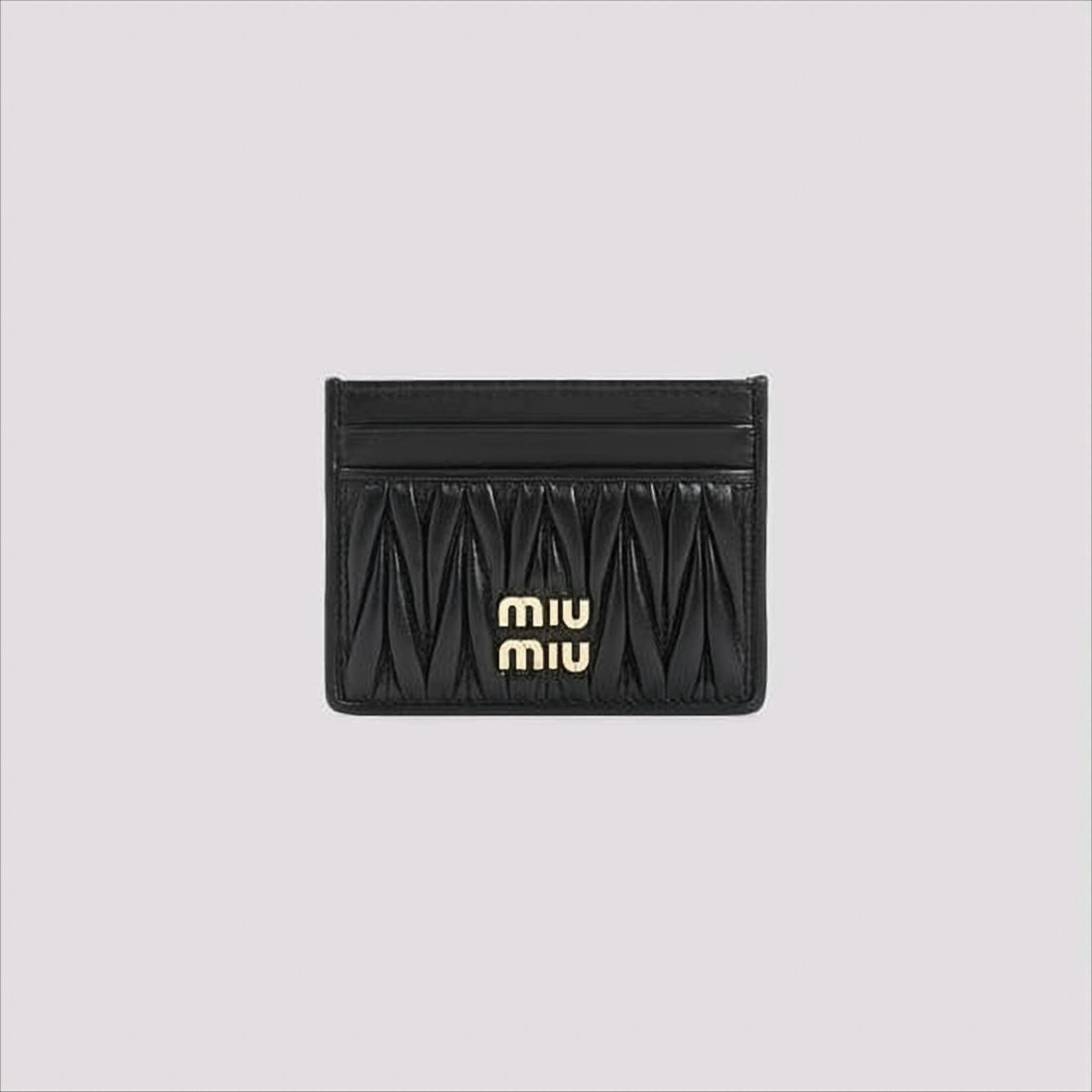 Miu Miu Quilted Nappa Leather Card Wallet