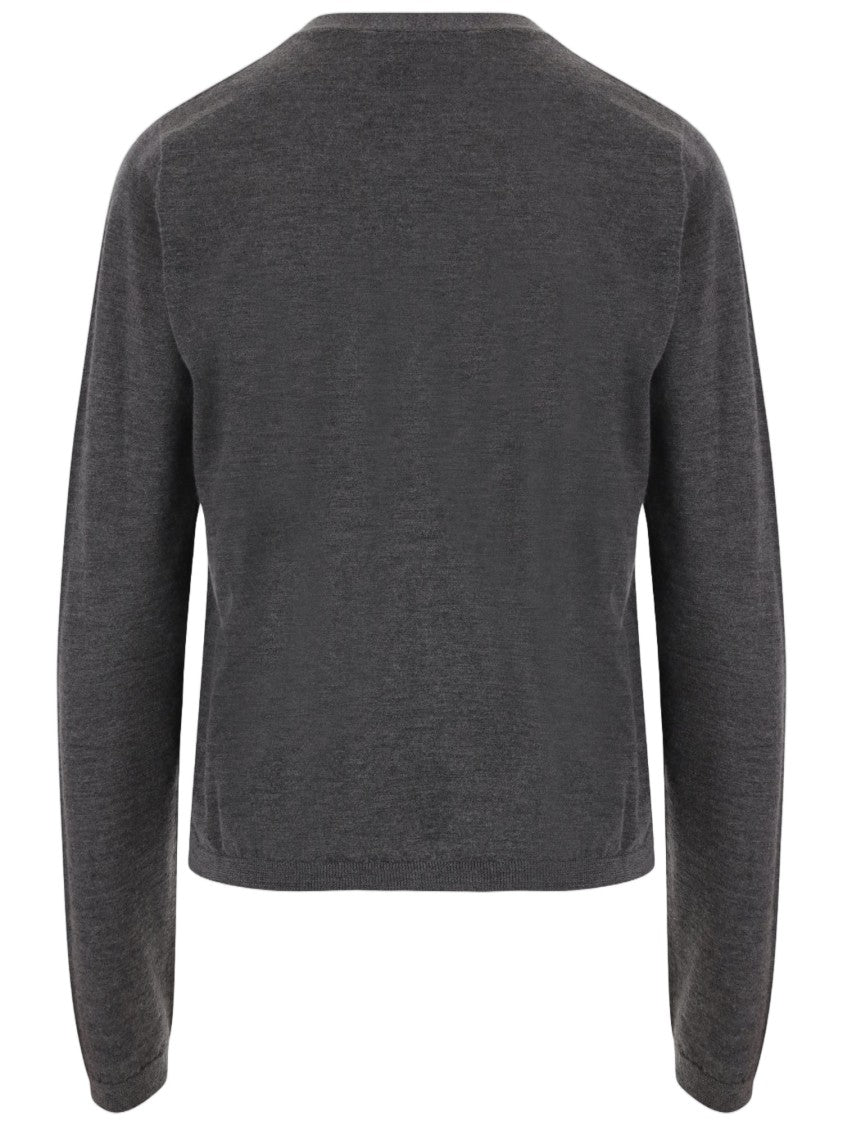 Sa Su Phi V-Neck Button Closure Cashmere-Silk Blend Cardigan