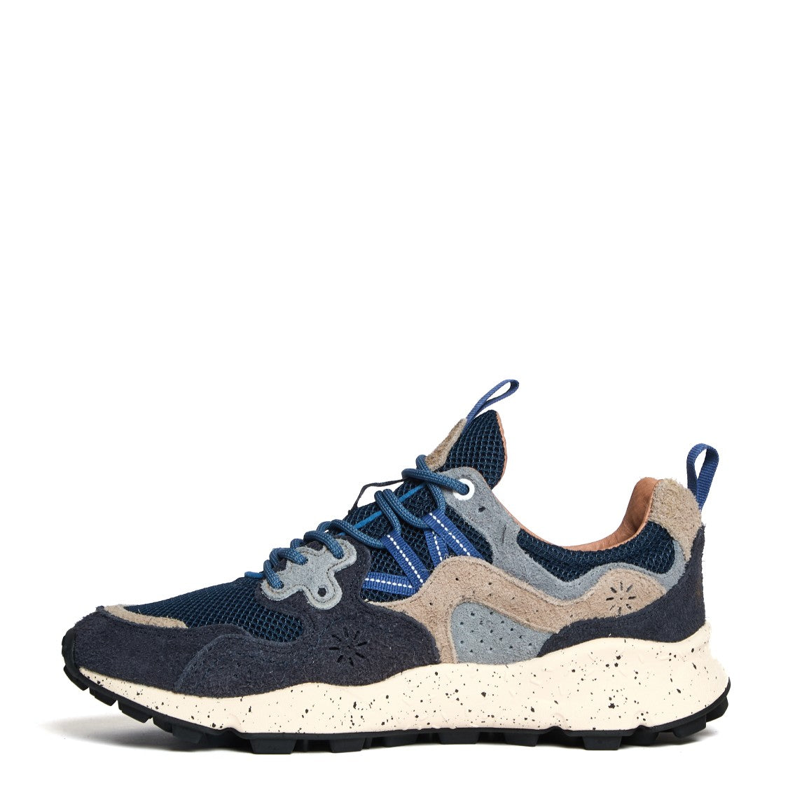 Flower Mountain Yamano 3-Man Suede Nylon Mesh Sneakers