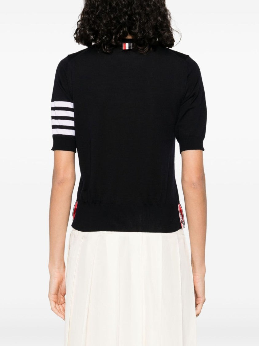 Thom Browne Short-Sleeved Crew Neck Tee