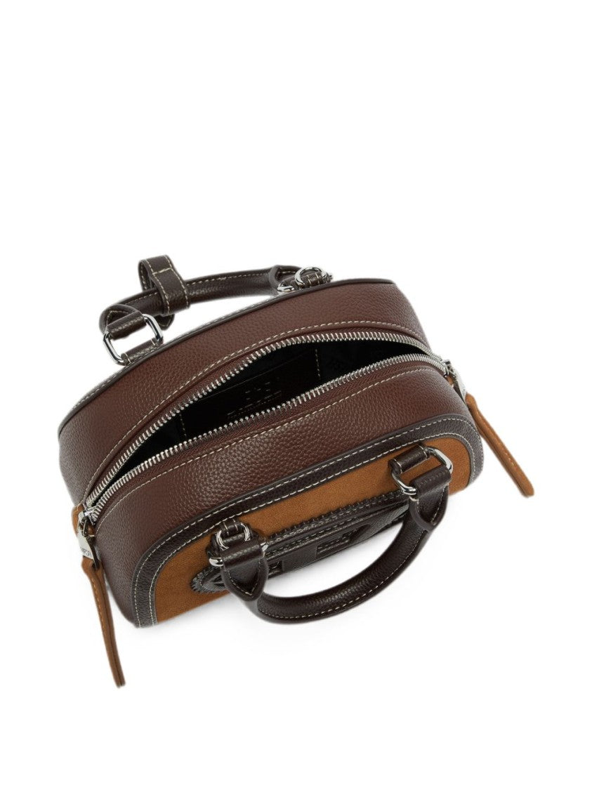 Diesel Oval Patch Structured Dual Handle Handbag