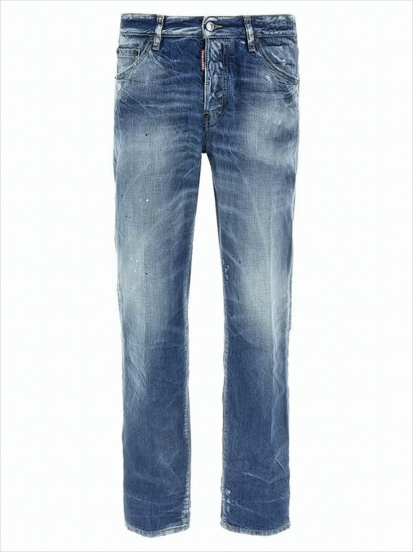 Dsquared2 Distressed Blue Denim Pants