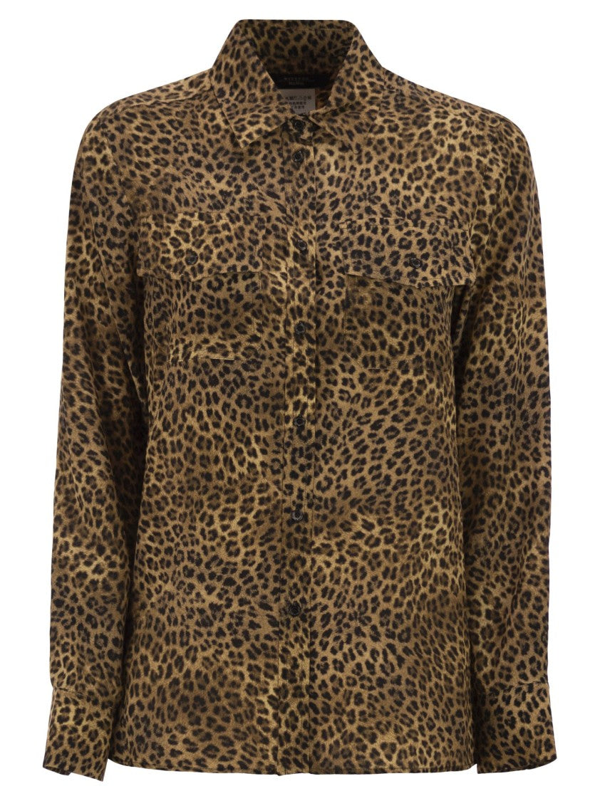 Max Mara Wkdlemma - Printed Silk Shirt With Pockets