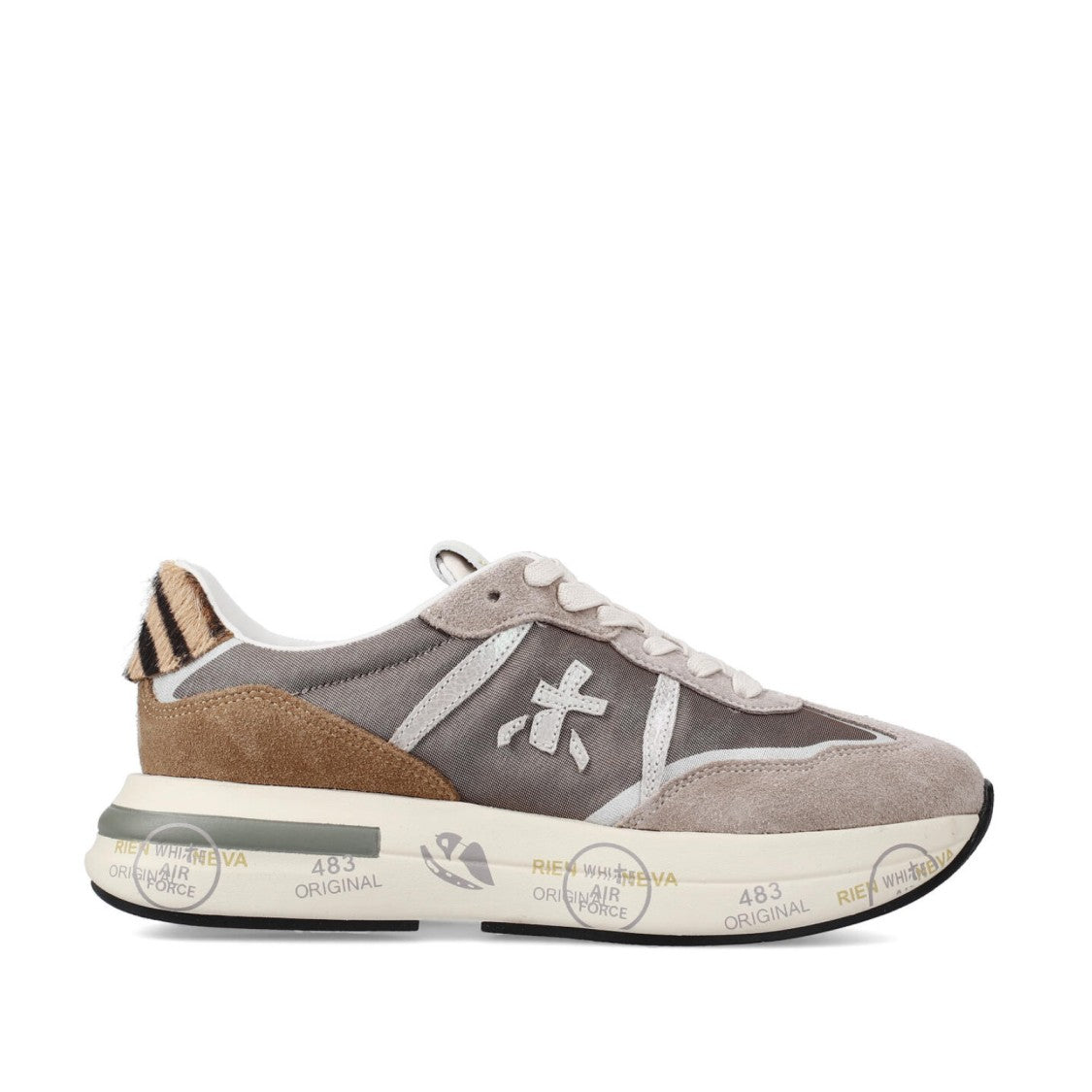 Premiata Cassie Sneakers In Beige Suede
