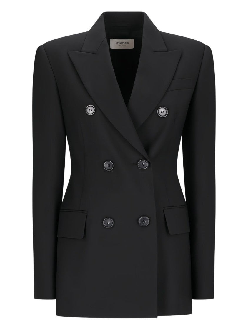 Sportmax Adamo Double-Breasted Wool Blazer
