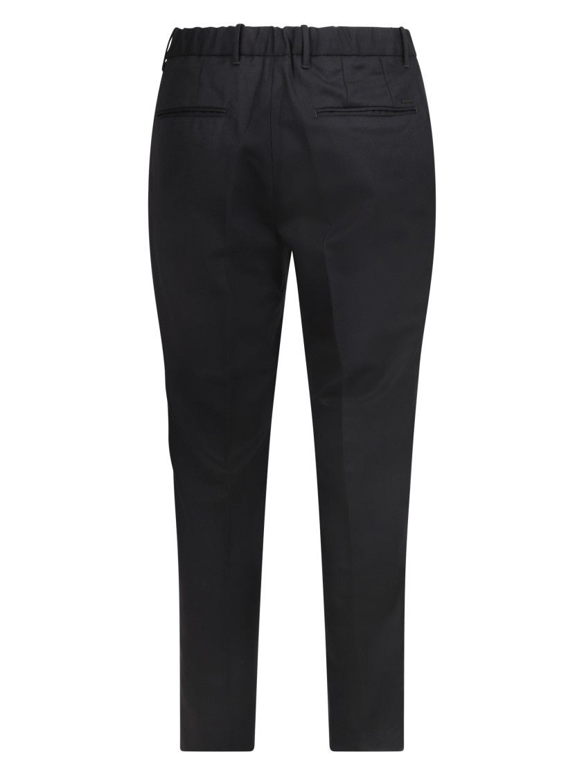 Incotex Blue Trousers With Drawstring Waist