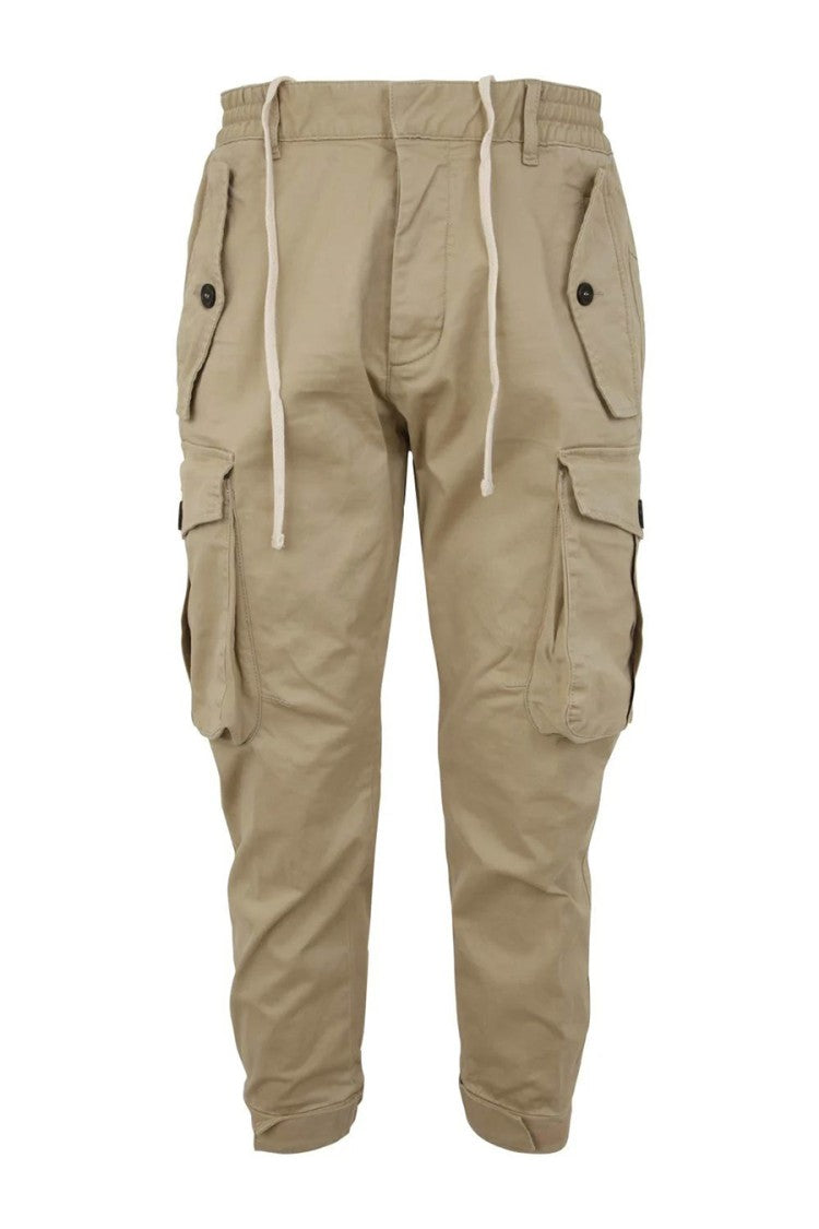 Dsquared2 Desert Tan Cargo Trousers Utility Pockets