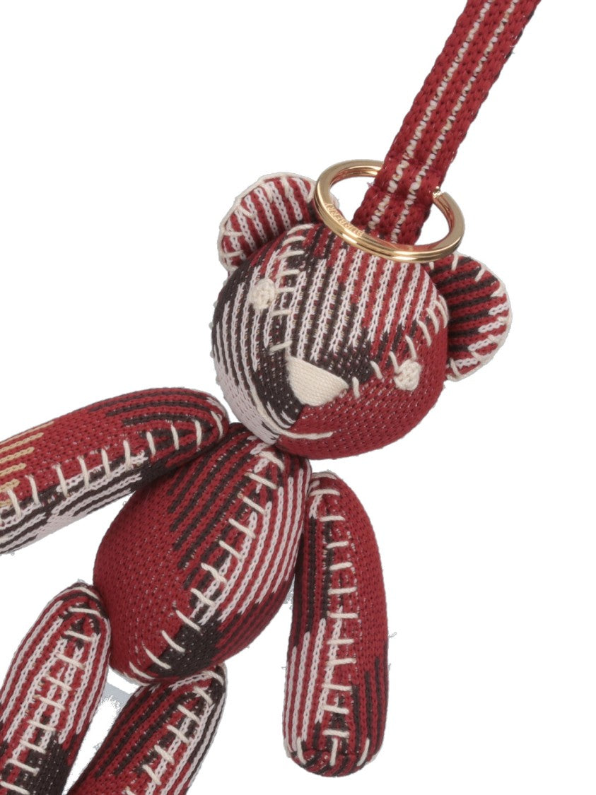 Burberry "Thomas" Bear Keychain – Red