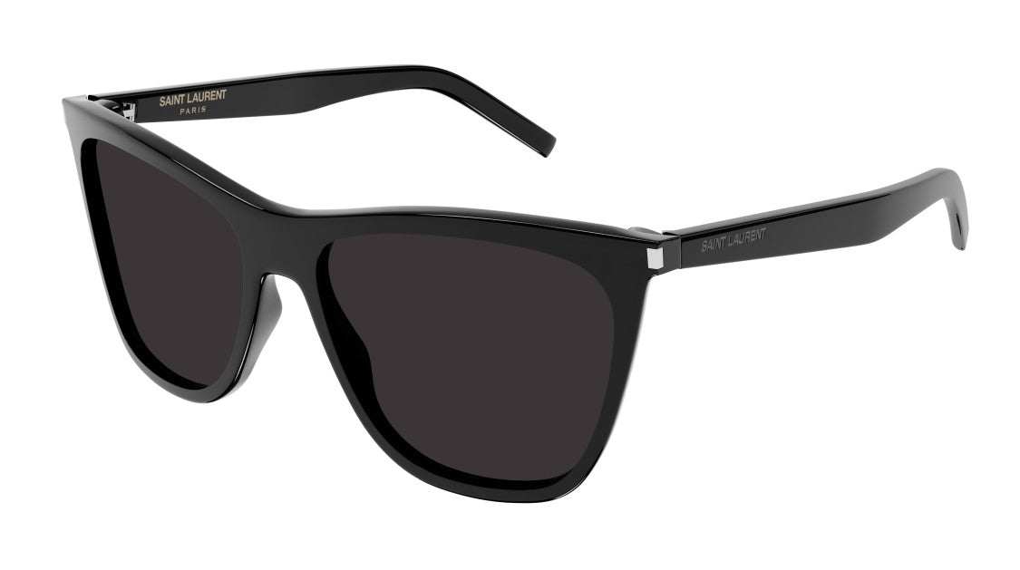 Saint Laurent Angular Cat-Eye Sunglasses With Bold Black Acetate Frame