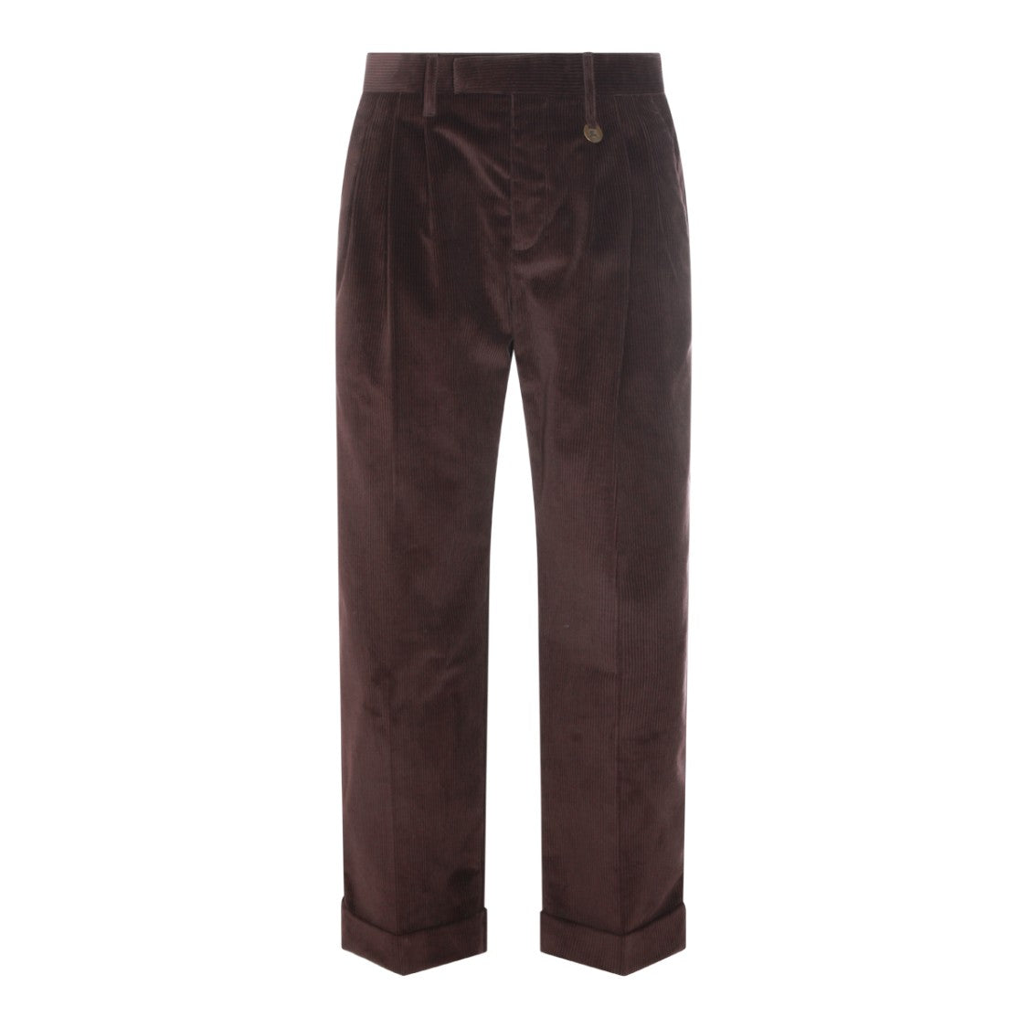 Burberry Dark Brown Cotton Pants