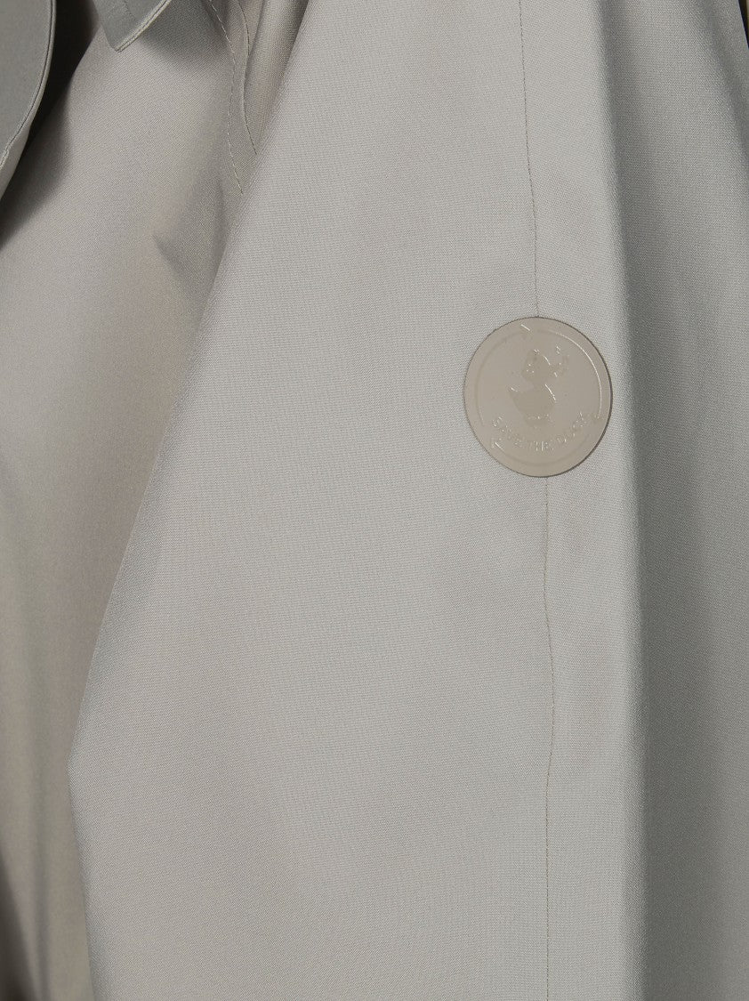 Save The Duck Livia Double Breasted Belted Trench Coat