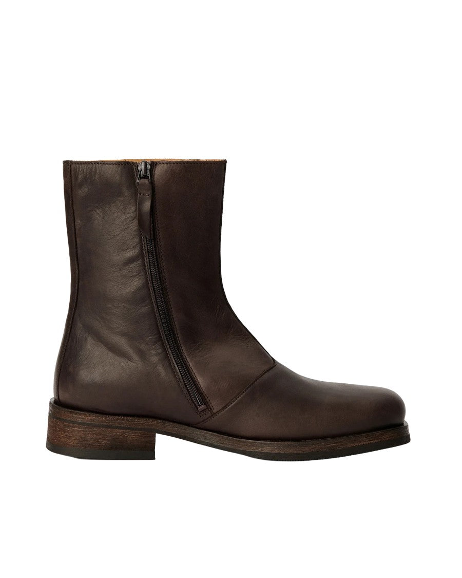Our Legacy Camion Italian Vegetable-Tanned Leather Ankle Boots