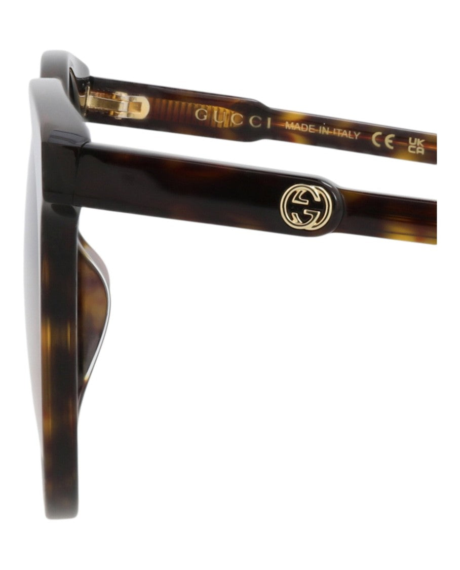 Gucci Round-Frame Acetate Sunglasses With Gradient Lenses