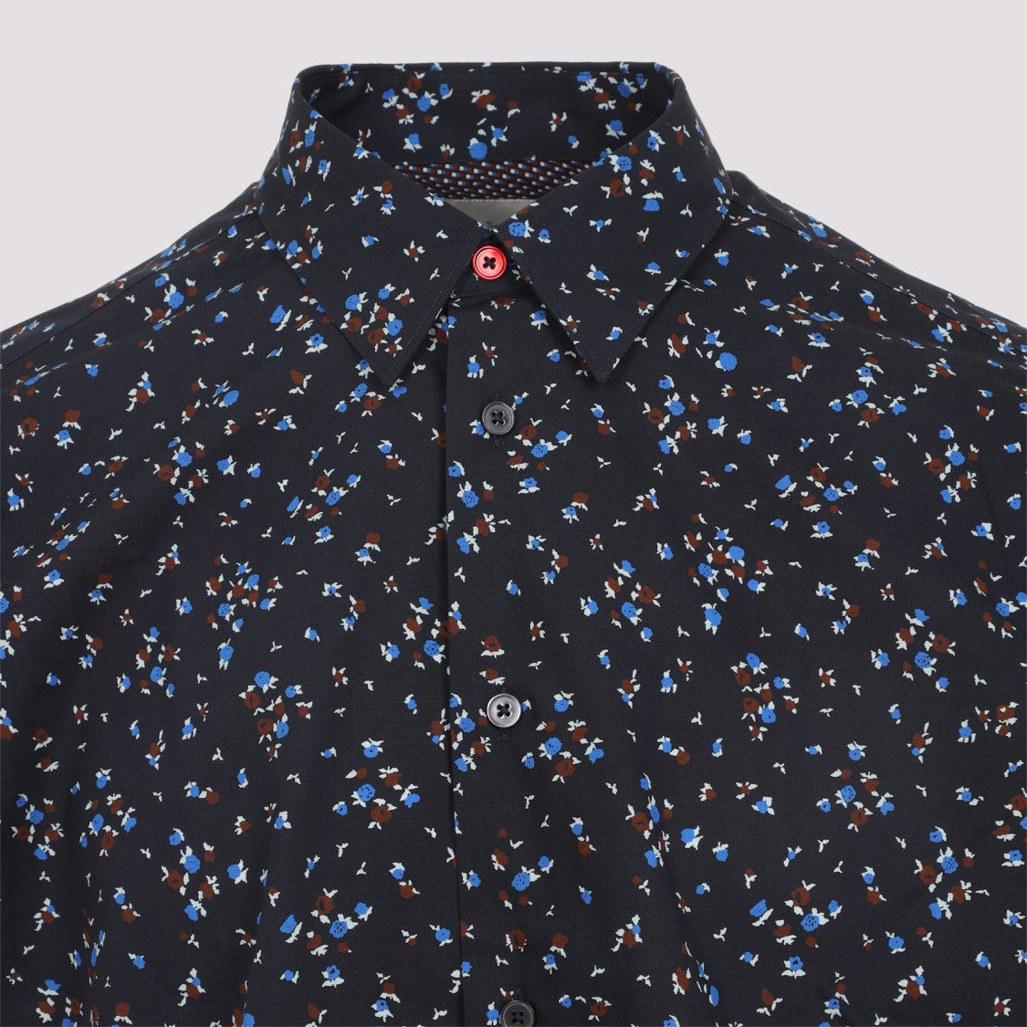 Paul Smith Regular Fit Blue Cotton Shirt