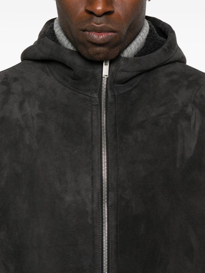 Lardini Giacche Grigio Lambskin Jacket