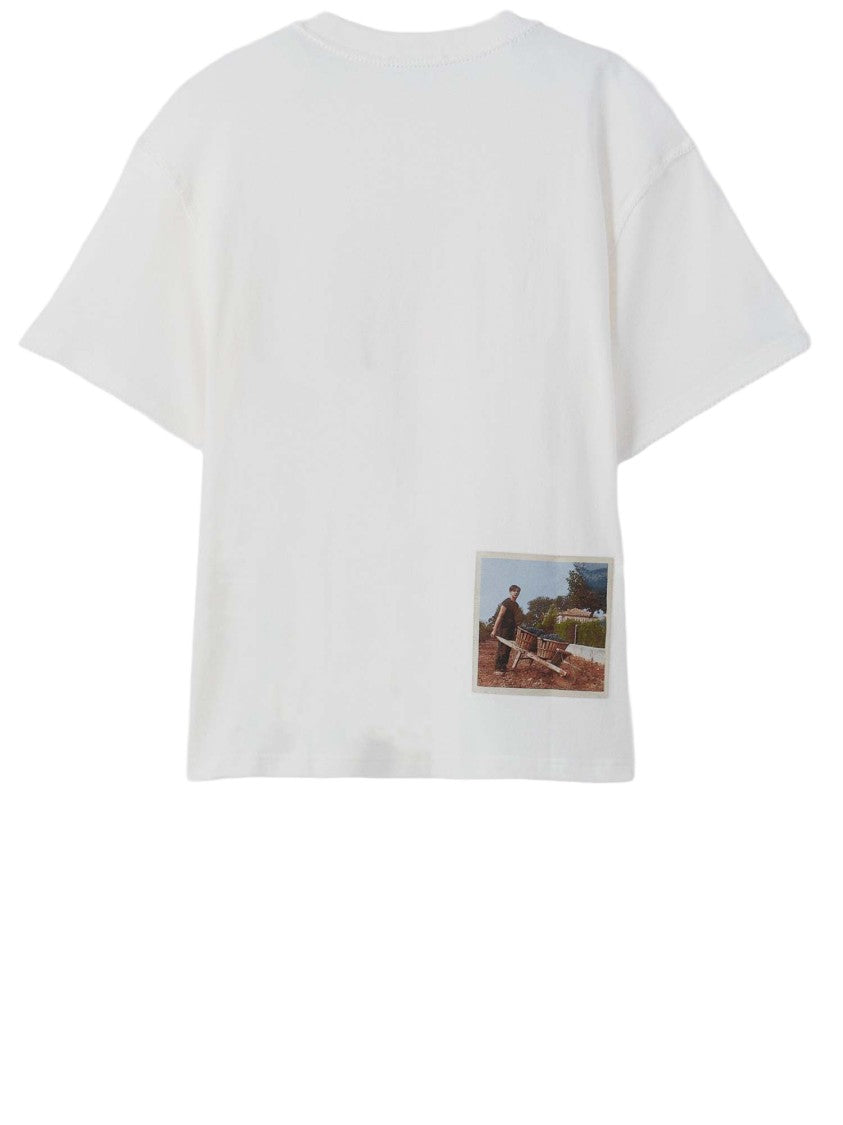 Jacquemus White Cotton Graphic T-Shirt