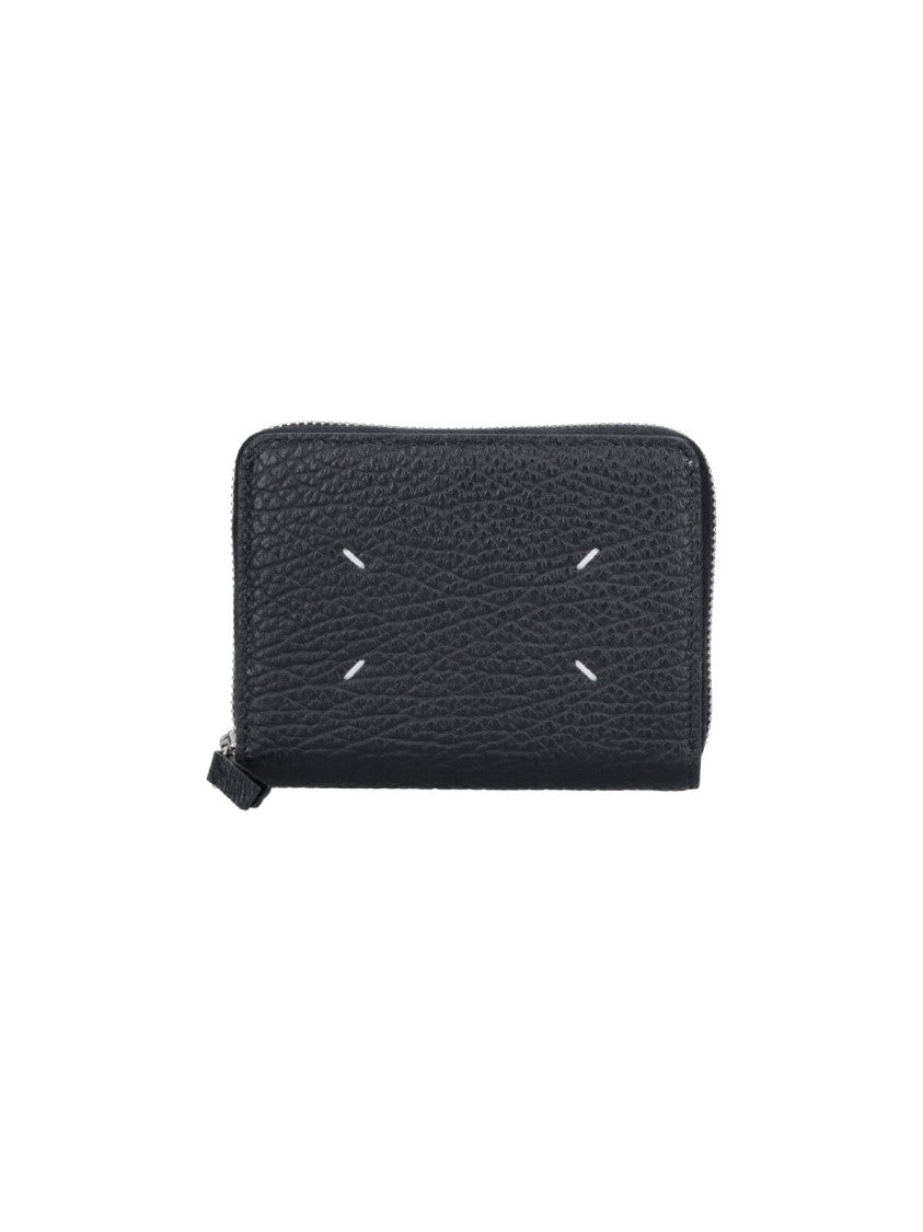Maison Margiela Black Four Stitches Leather Wallet
