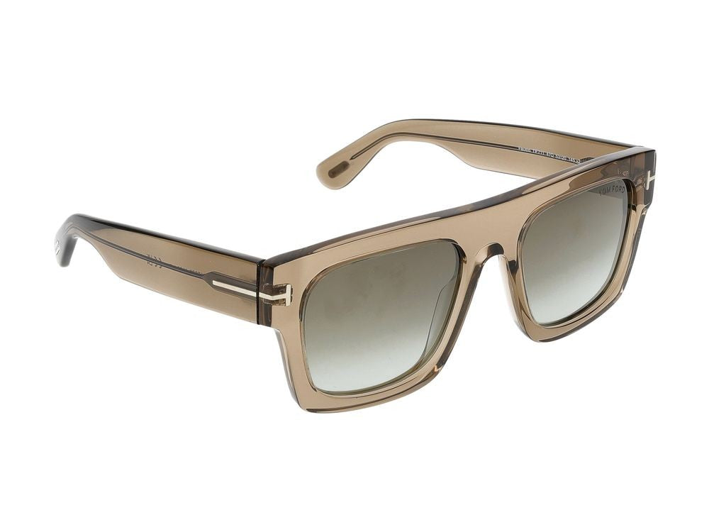 Tom Ford Ft0711 47Q Light Brown/Other/Green Mirror Sunglasses 53/20/145