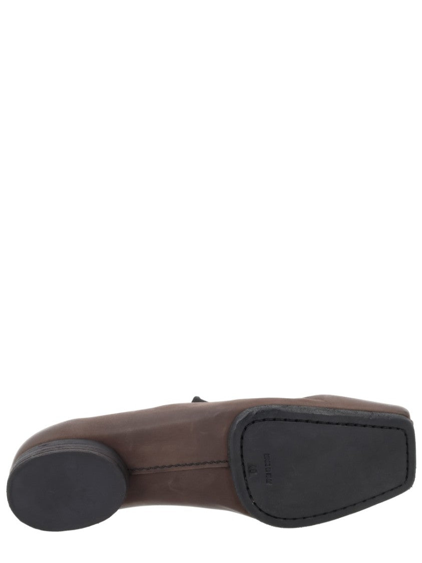 Uma Wang Brown Soft Calf Leather Ballerina Flats