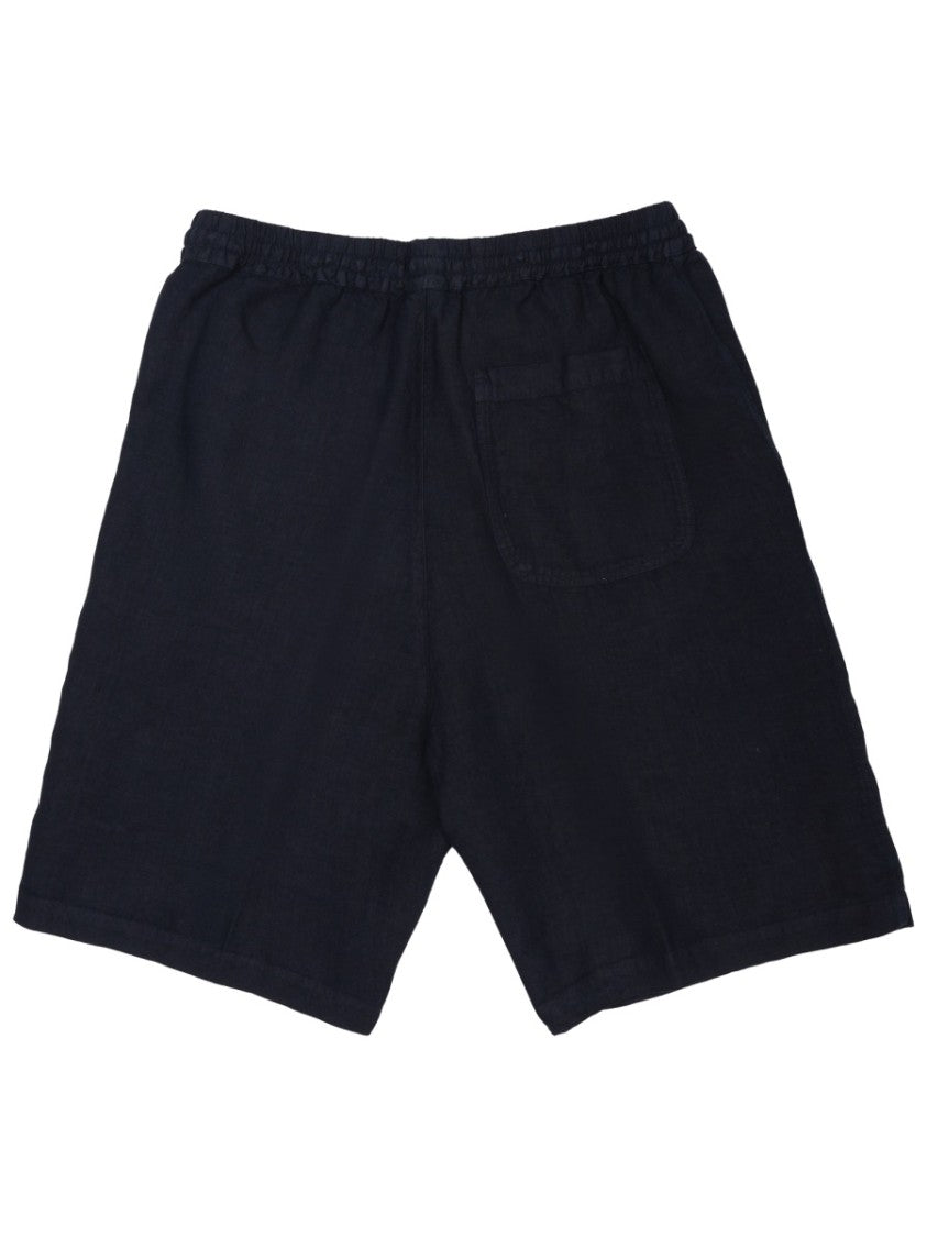 120% Lino Linen Relaxed Fit Drawstring Shorts