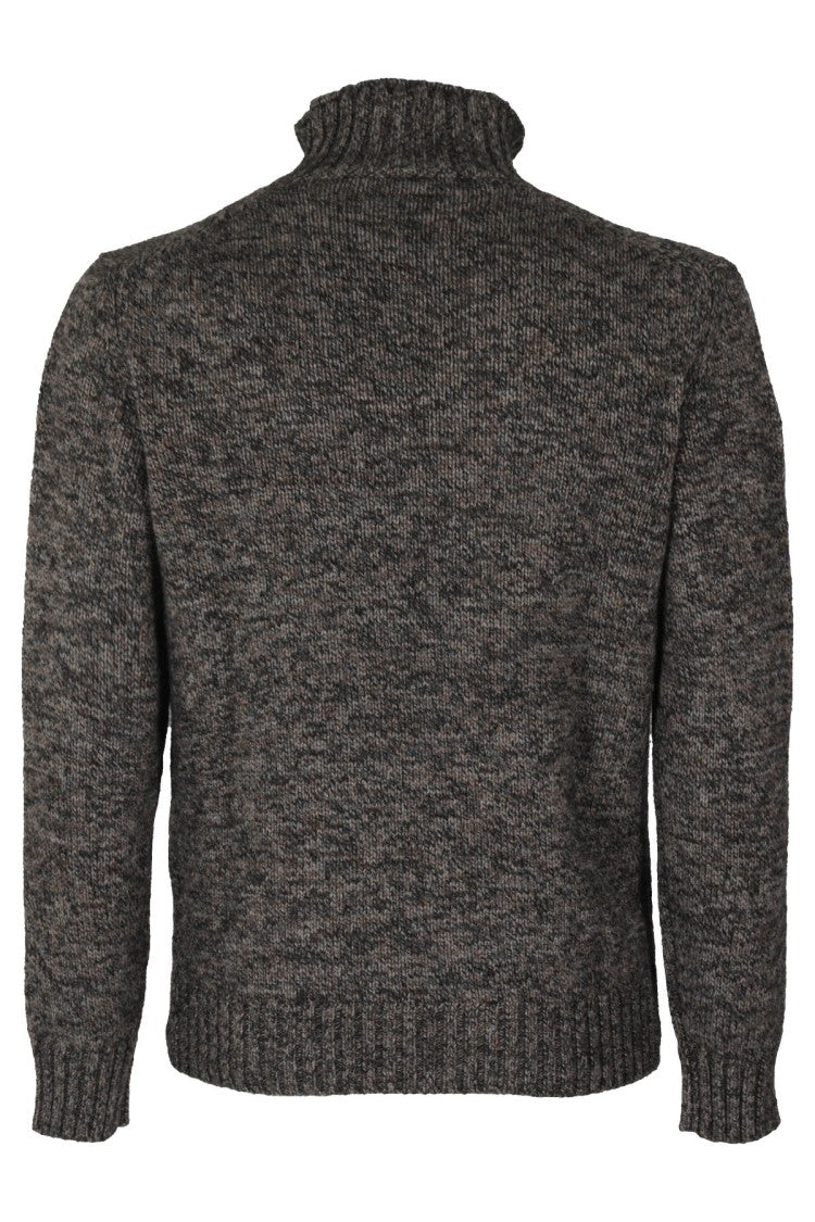 Kangra Textured Knit Pullover With High Collar