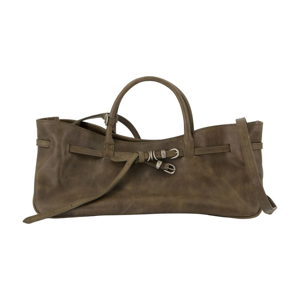 Margesherwood Grandma Used Crossbody - Leather - Grey