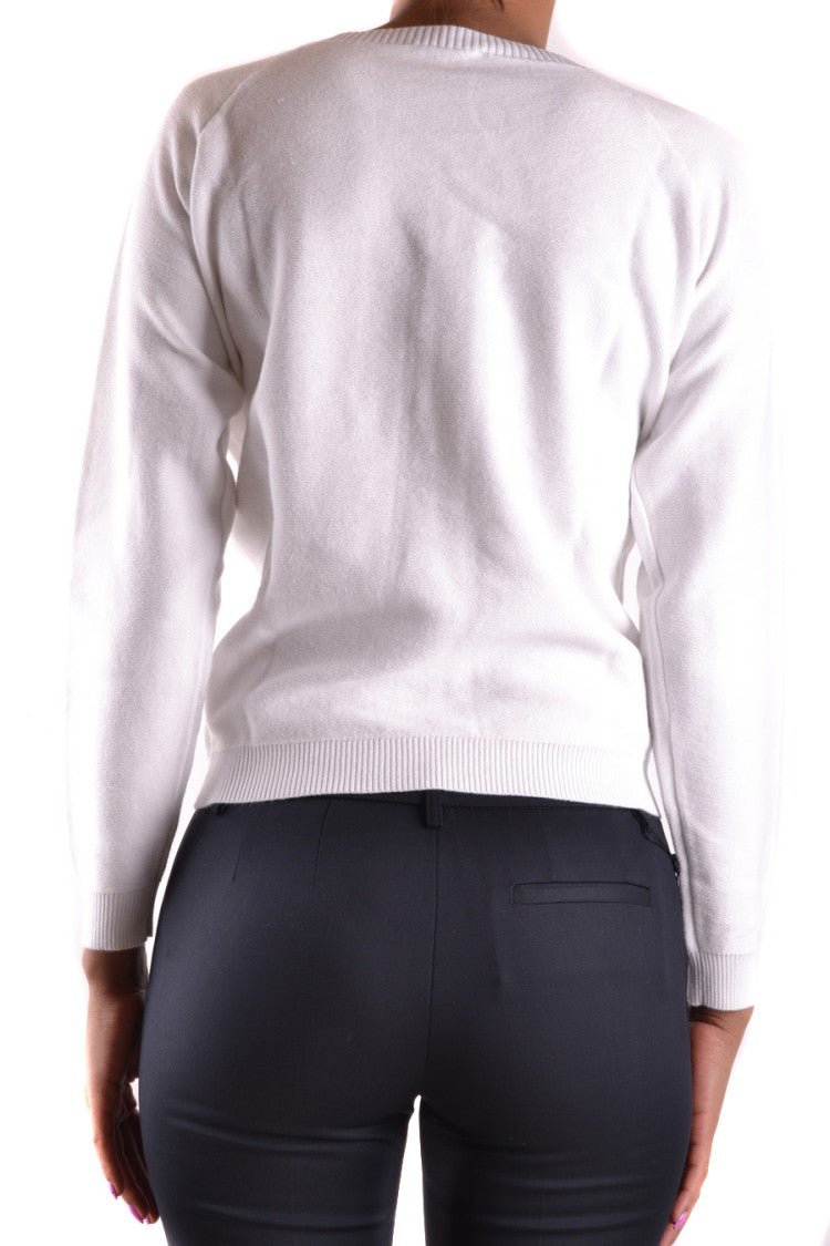 Armani White Classic Knit Sweater