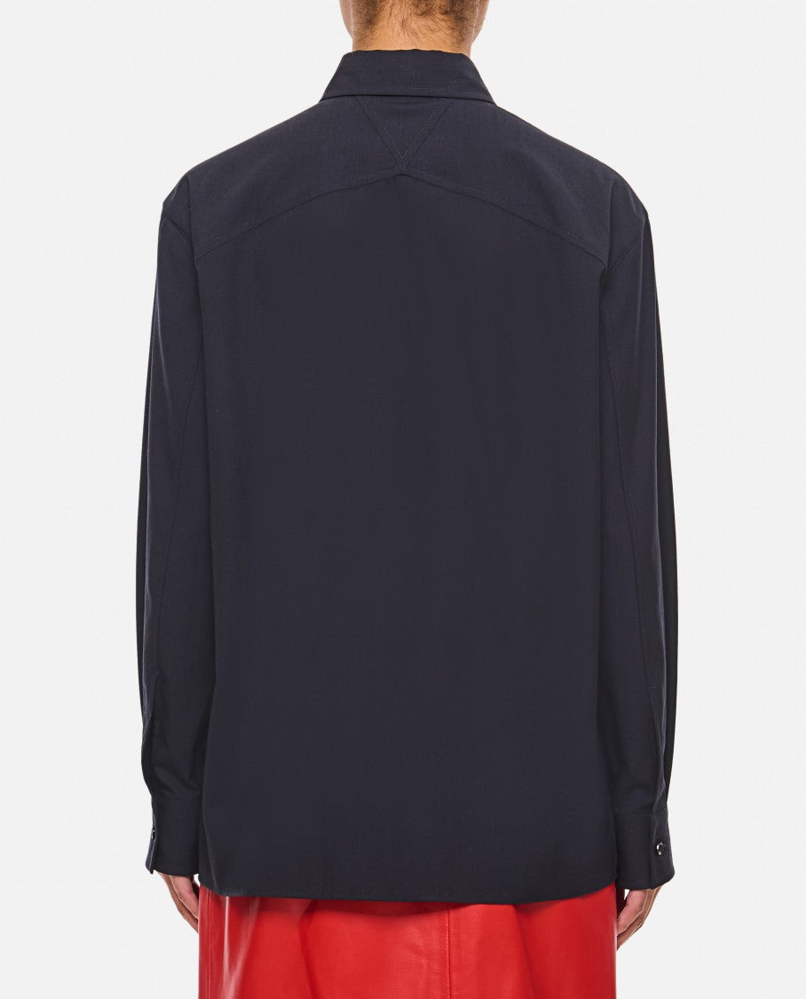 Bottega Veneta Blue Classic Shirt