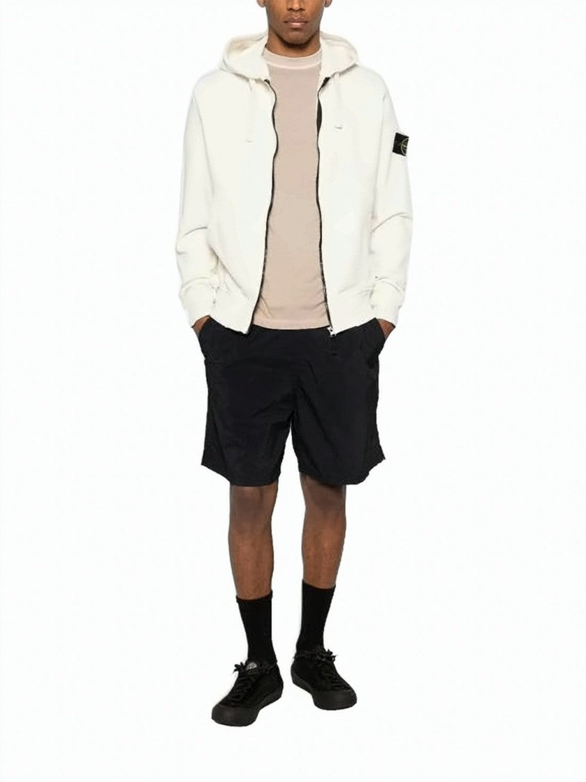 Stone Island Full-Zip Hoodie With Drawstring Hood