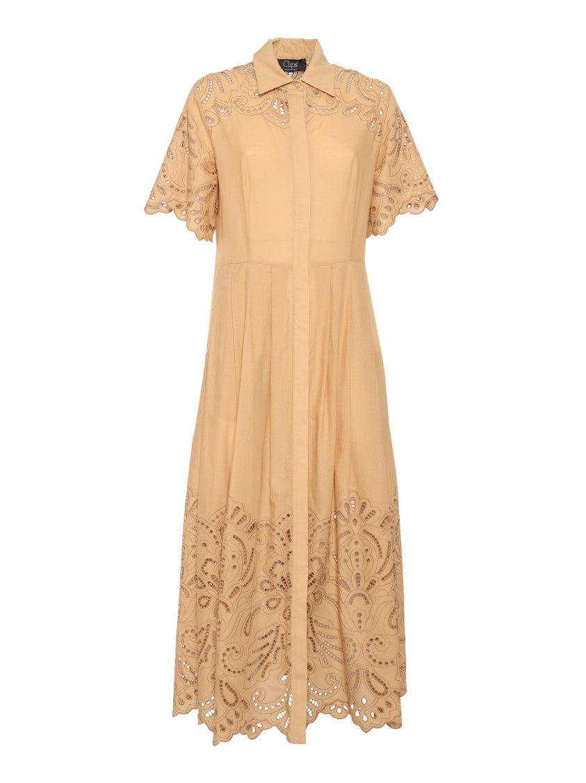 Clips Button-Down Maxi Dress