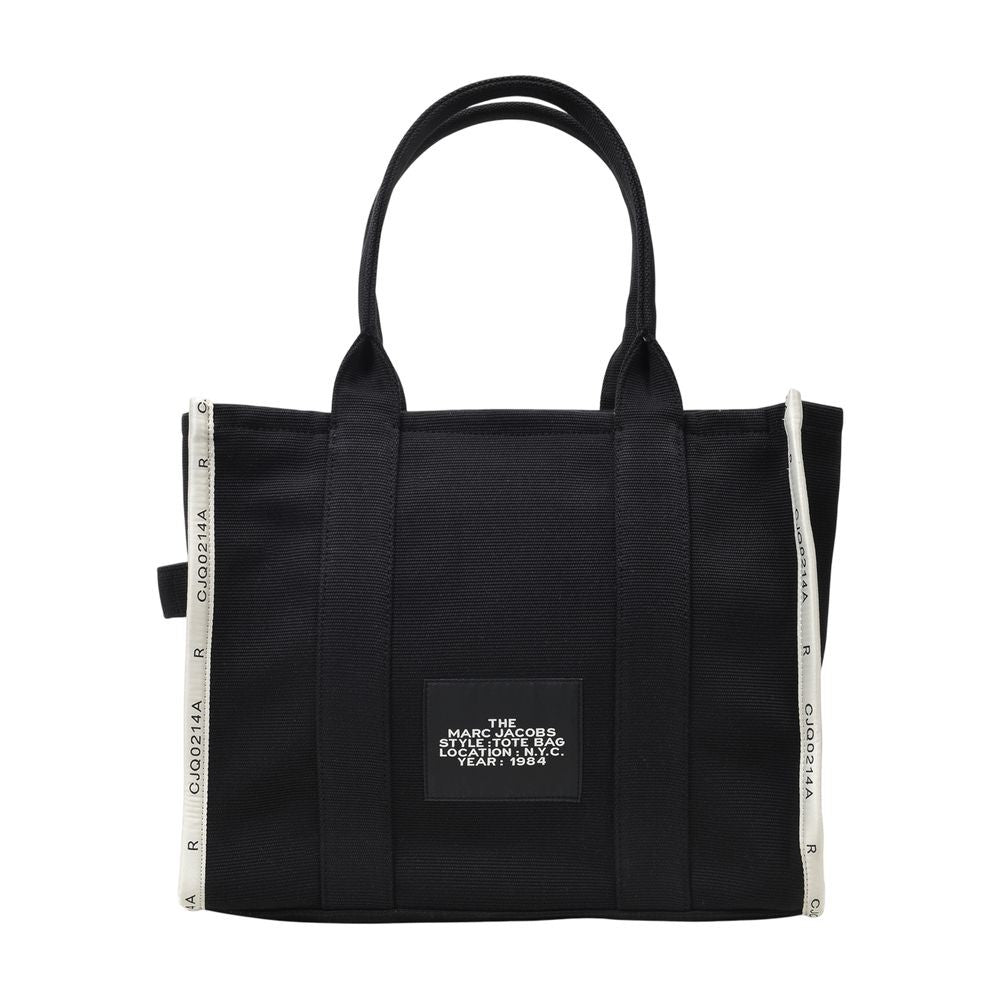 Marc Jacobs The Large Tote Bag In Black Canvas