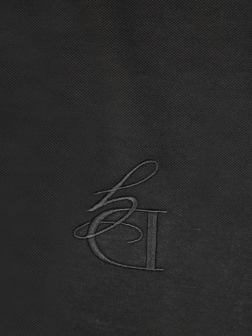 Dolce & Gabbana Elegant Black Polo Shirt With Logo