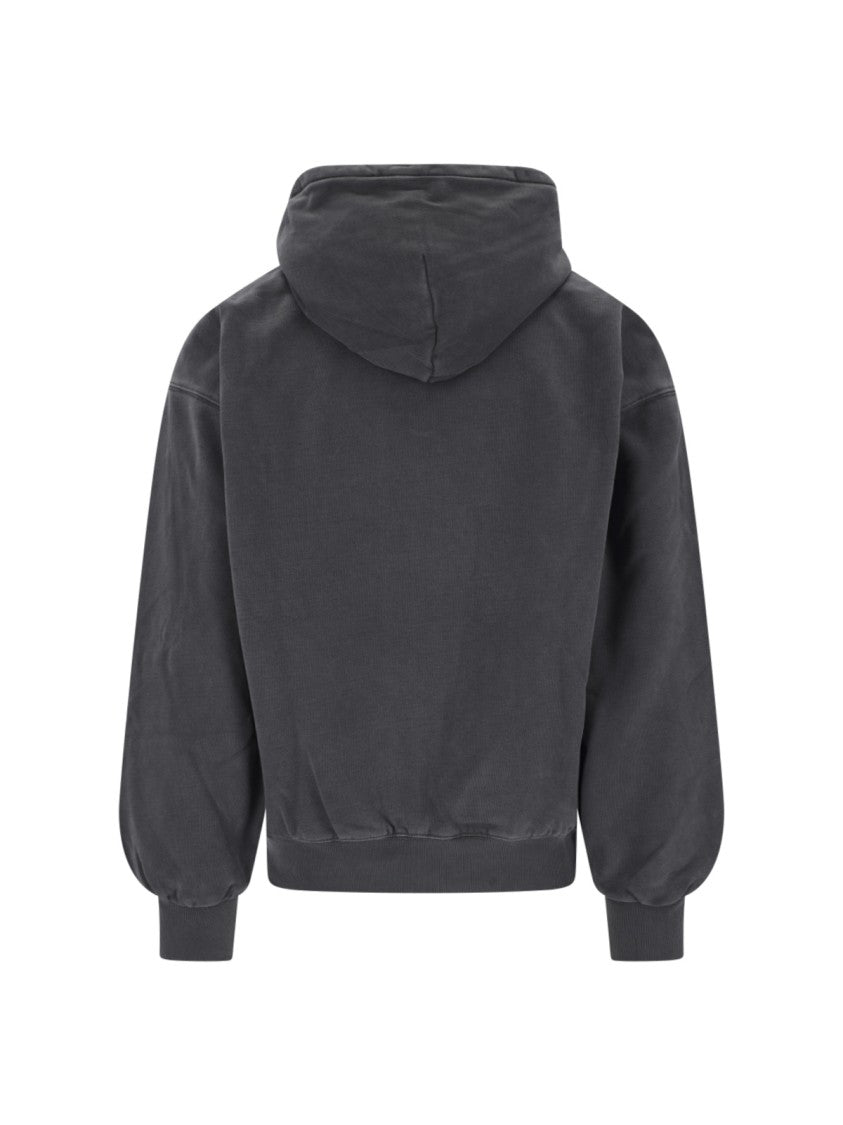 Carhartt Wip Black Vista Padded Hooded Cotton Denim Jacket