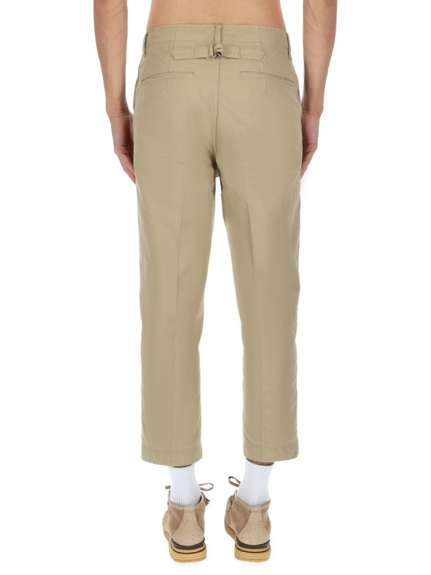 Visvim Beige Cotton Cropped Chinos